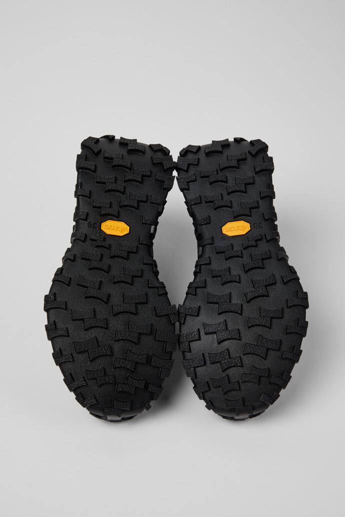 The soles of Drift Trail VIBRAM Black leather sneakers for women