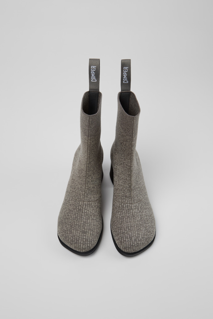 Overhead view of Kora - TENCEL Gray TENCEL™ Lyocell Mid Boots for Women.