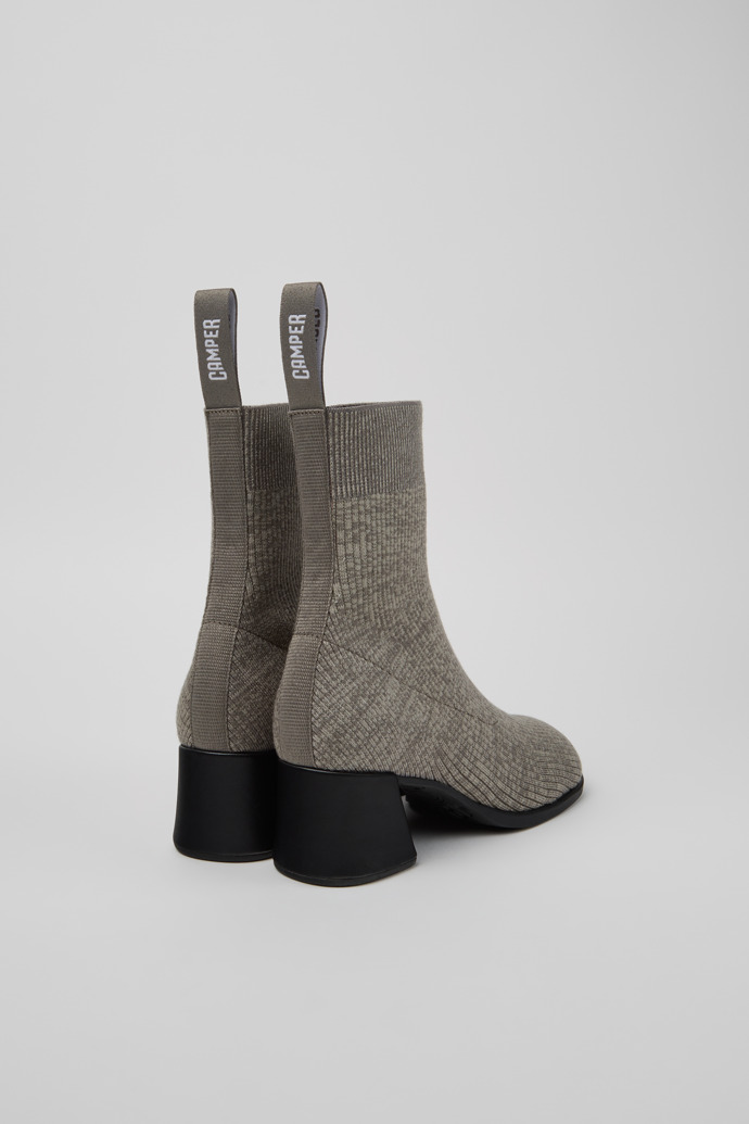 Back view of Kora - TENCEL Gray TENCEL™ Lyocell Mid Boots for Women.