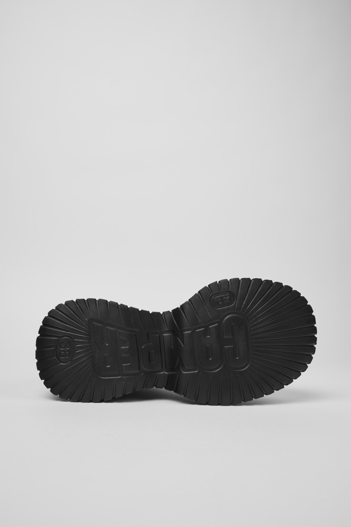 The soles of Pix BCN - TENCEL Black TENCEL™ Lyocell Mid Boots for Women.