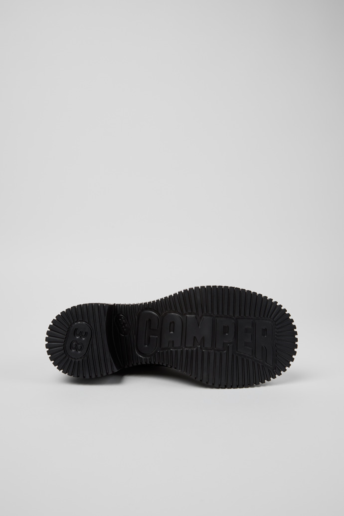 Pix London Botas de media caña de piel negra para mujer.