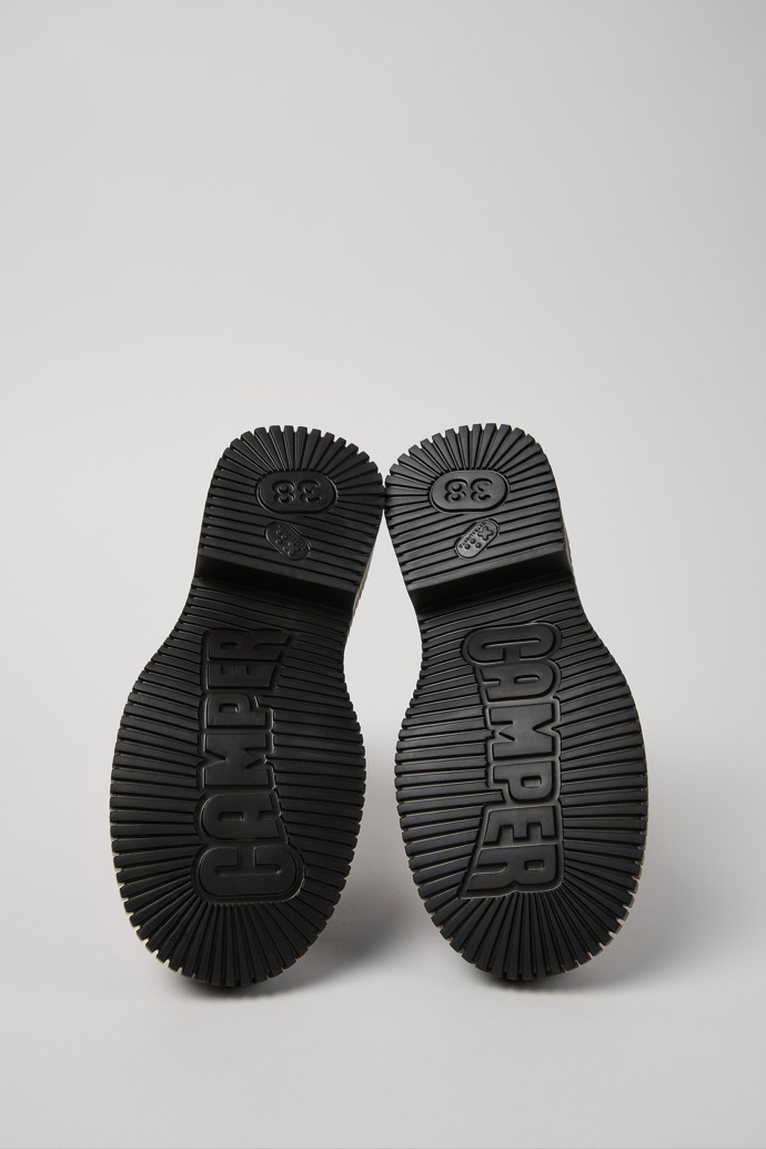 Pix Berlin Botas de media caña de nobuk marrón para mujer.