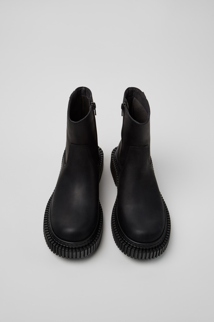 Pix Berlin Schwarze Stiefeletten aus Nubukleder für Damen.