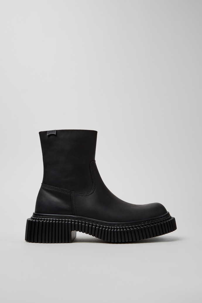 Pix Berlin Schwarze Stiefeletten aus Nubukleder für Damen.