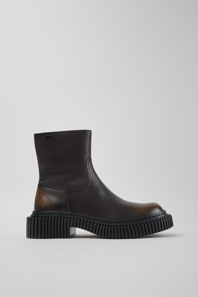 Pix Berlin Schwarze Lederstiefeletten für Damen.