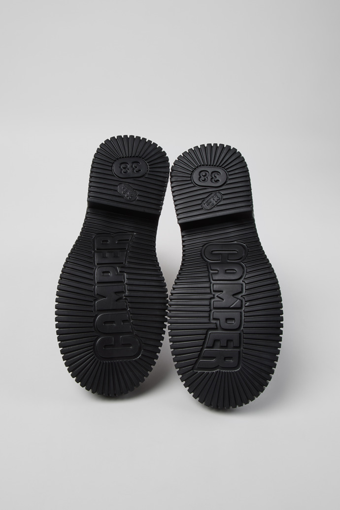 Pix Berlin Schwarze Lederstiefeletten für Damen.