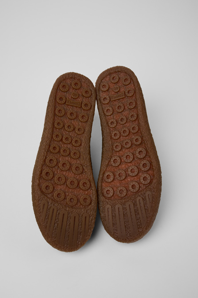 Peu Terreno Botines de nobuk burdeos para mujer.