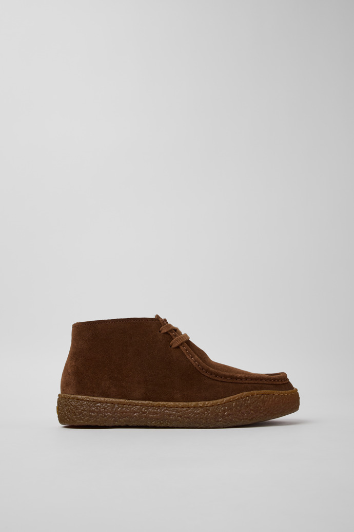 Peu Terreno Braune Wildleder-Stiefeletten für Damen.