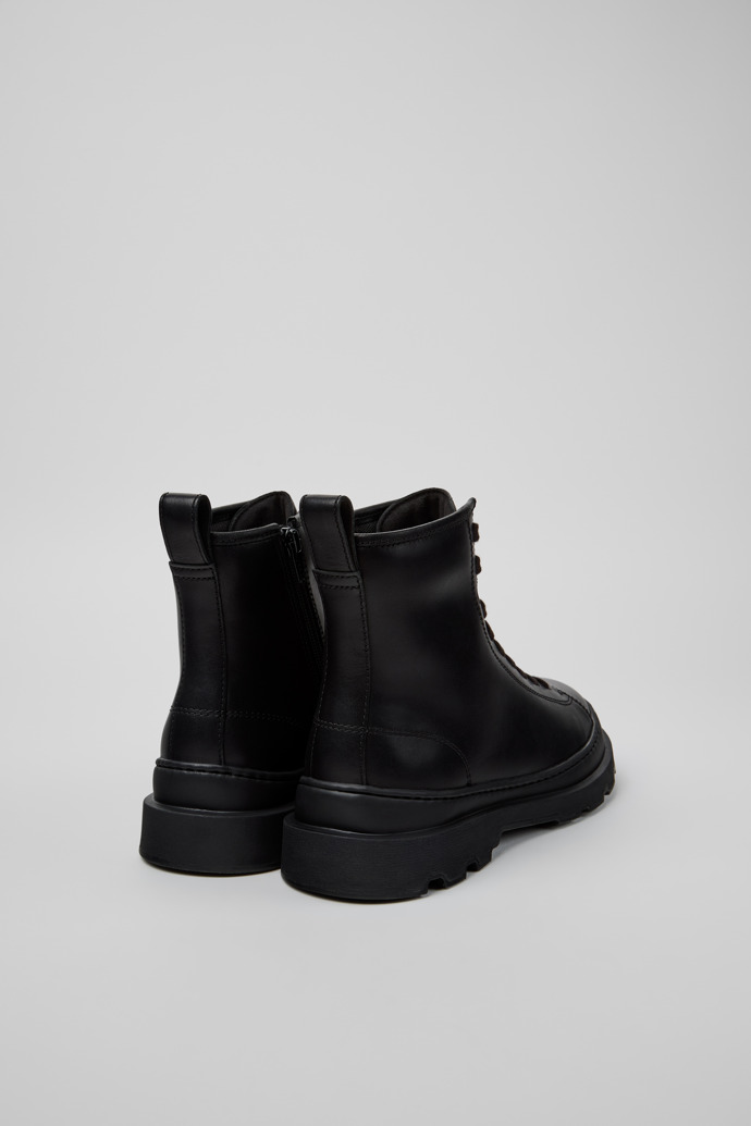 Brutus+ Botas de media caña de piel negra para mujer.