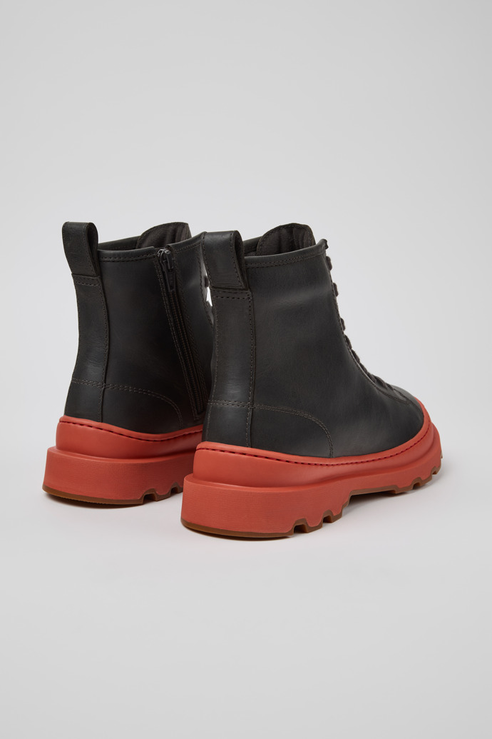 Brutus+ Bottes mi-hautes en nubuck gris pour femme.