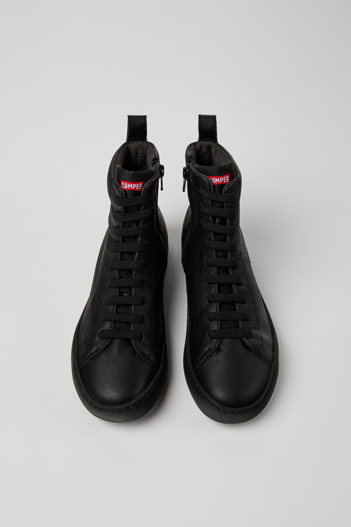 Peu Touring Botas de media caña de piel negra para mujer.