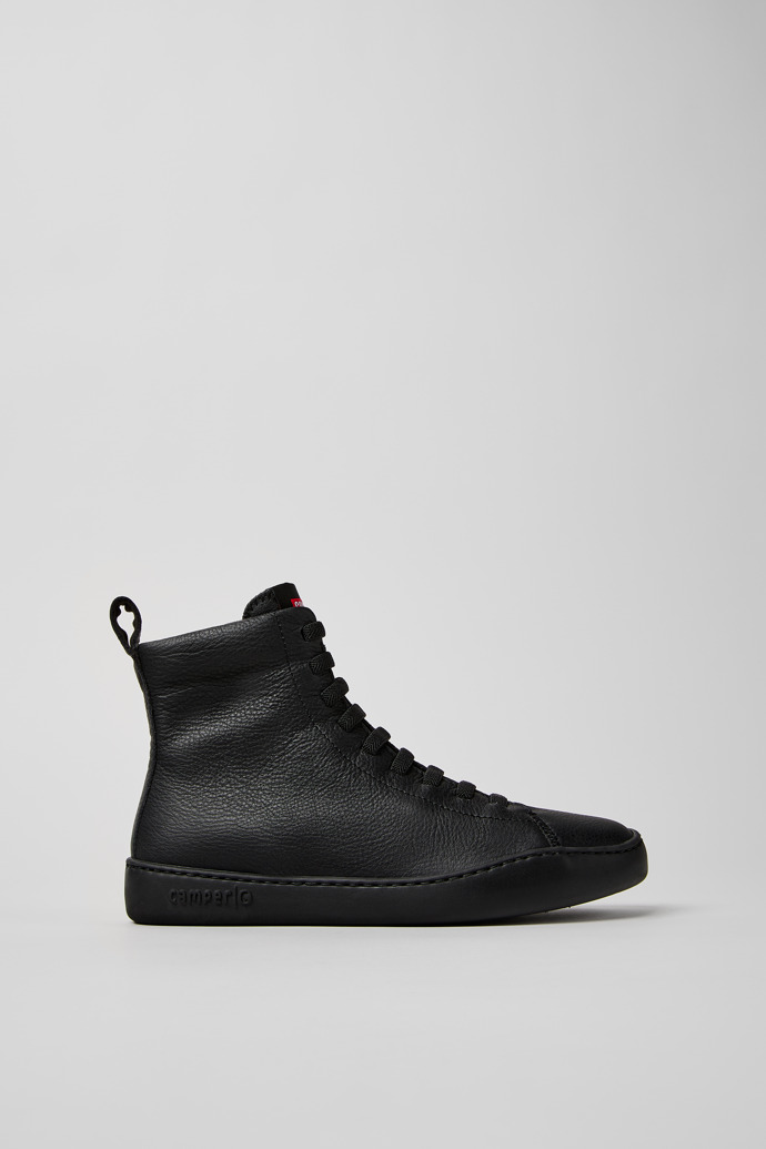 Peu Touring Botas de media caña de piel negra para mujer.