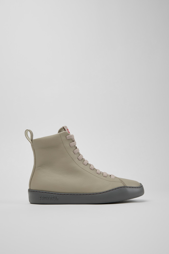 Peu Touring Beige Lederstiefeletten für Damen.