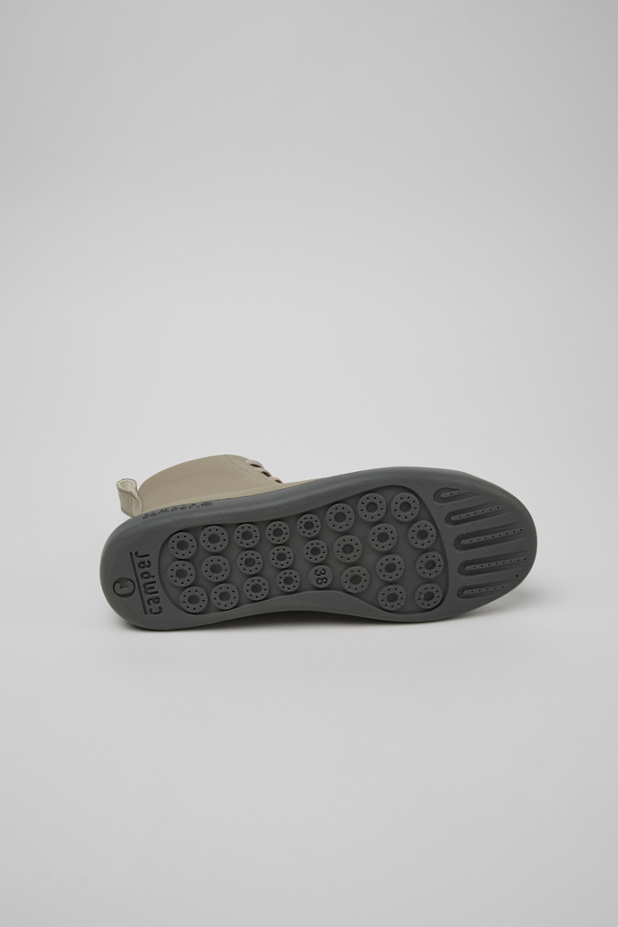 Peu Touring Beige Lederstiefeletten für Damen.