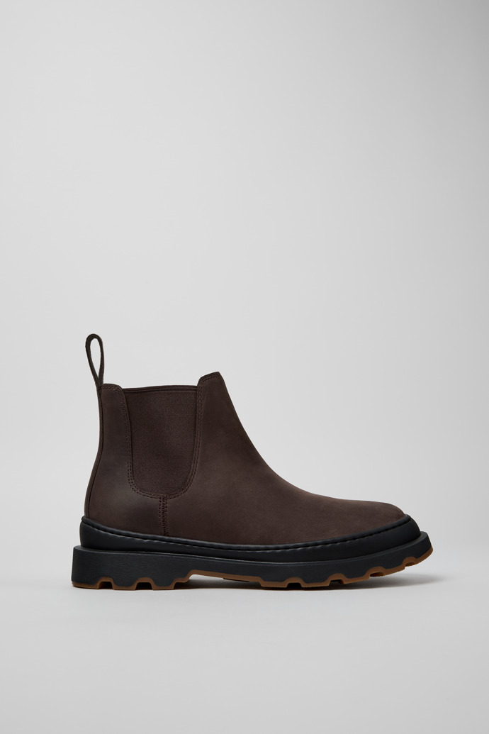 Brutus+ Botines de nobuk marrón para mujer.