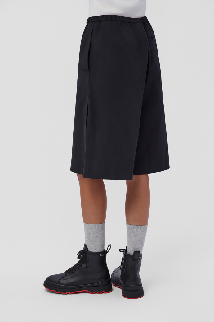 Brutus+ Black Leather Mid Boots for Women.