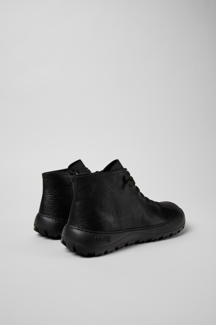 Peu Serra Schwarze Lederstiefelette für Damen.