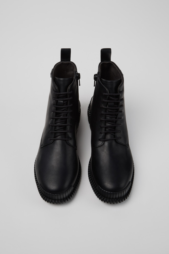 Pix Schwarze Lederstiefeletten für Damen.