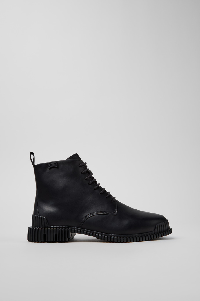 Pix Schwarze Lederstiefeletten für Damen.