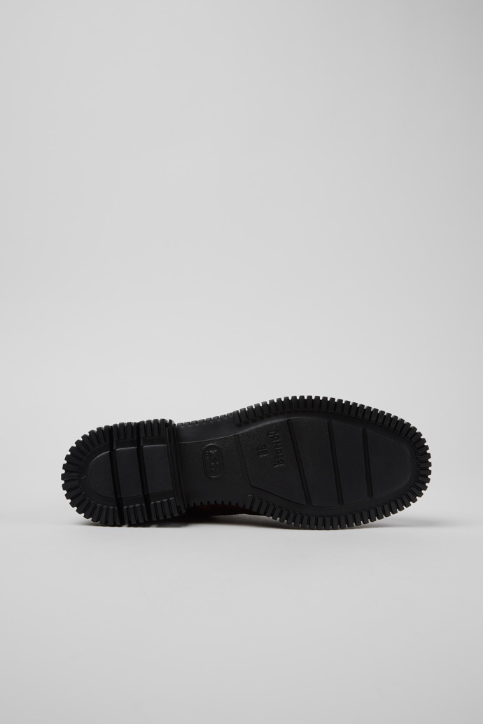 Pix Burgunderrote Lederstiefeletten für Damen.