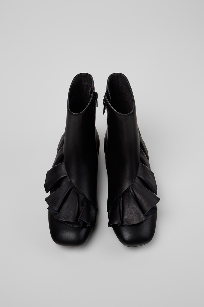 Casi Myra Botins de pele pretos para mulher.