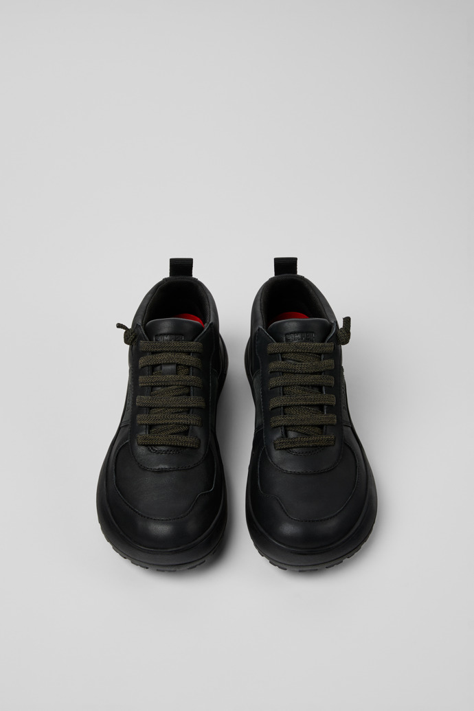 Peu Serra Schwarze Stiefeletten aus Leder und Nubuk für Damen.