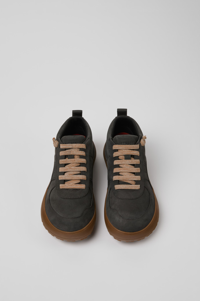 Peu Serra Graue Stiefeletten aus Nubukleder für Damen.