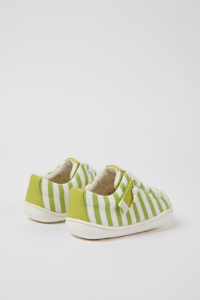 Back view of Peu Green recycled cotton shoes for kids