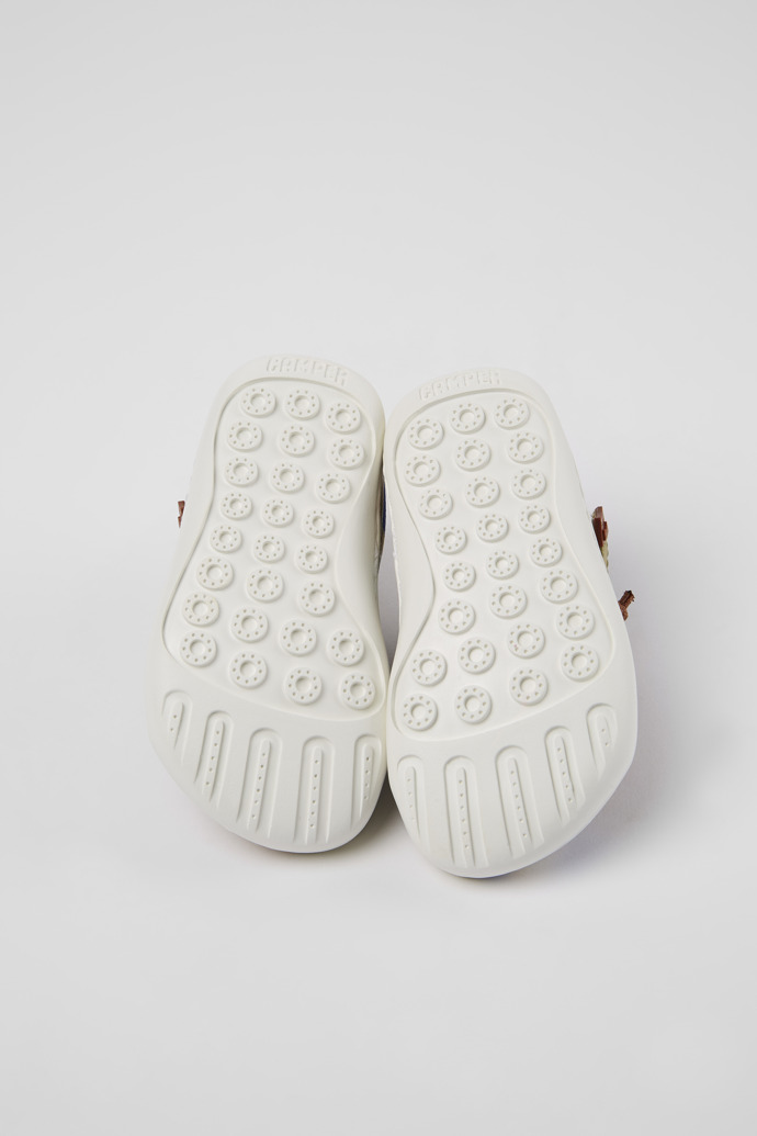 The soles of Peu Multicolored Textile/Leather Basket