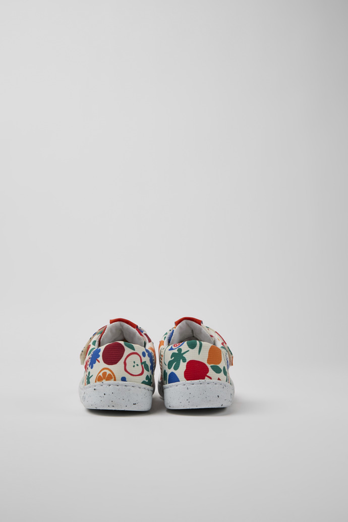 Back view of Peu Touring Multicolored sneakers for kids