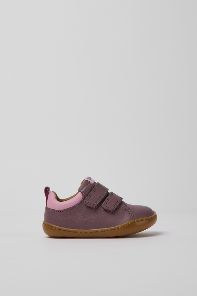 Side view of Peu Violet leather sneakers