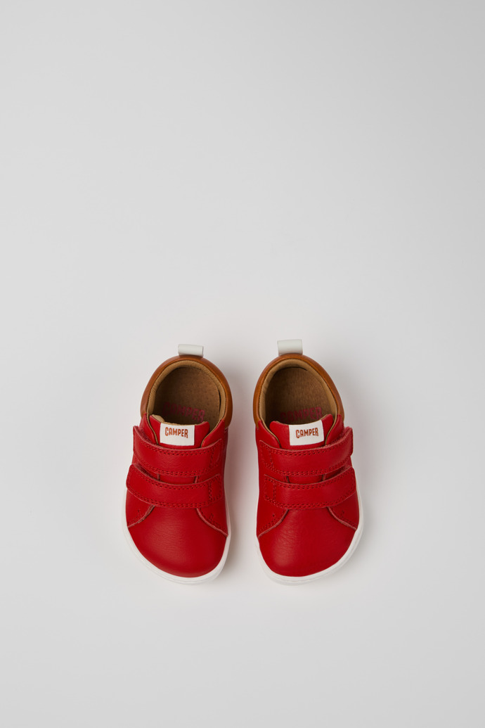 Peu Sneaker infantil de pell multicolor.