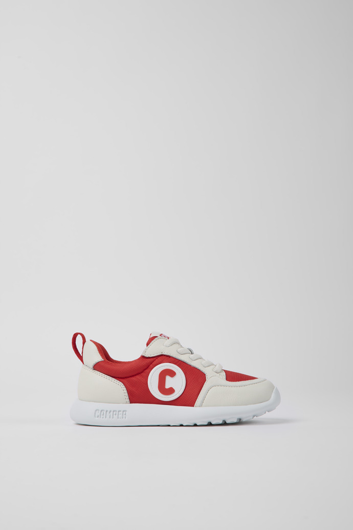 Driftie Sneaker per bambini in tessuto rossa e bianca