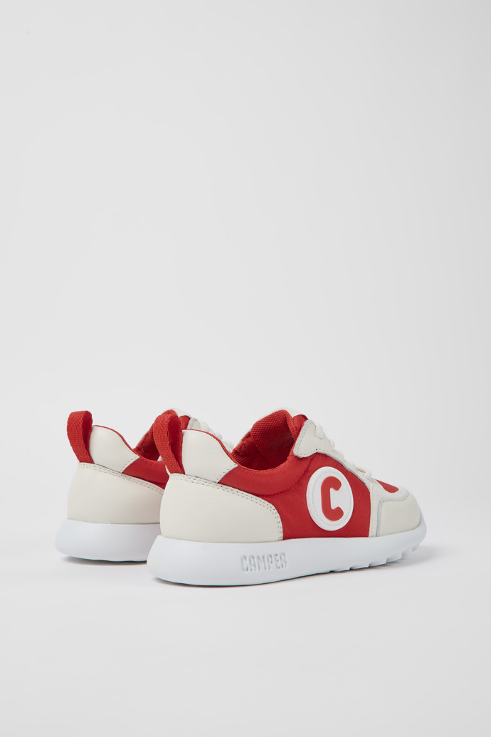 Driftie Sneaker per bambini in tessuto rossa e bianca