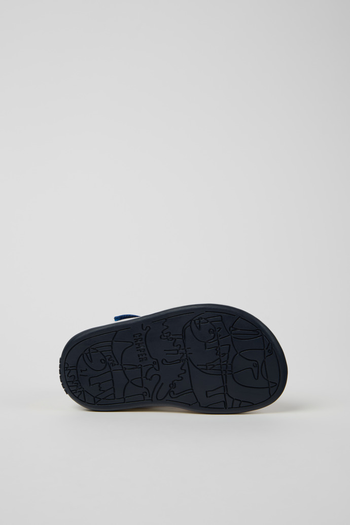 The soles of Twins Multicolor Leather Sandals for kids.