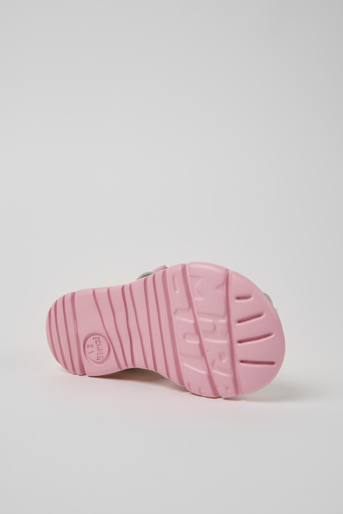 The soles of Oruga Multicolor Leather and Textile Sandals for Kids.