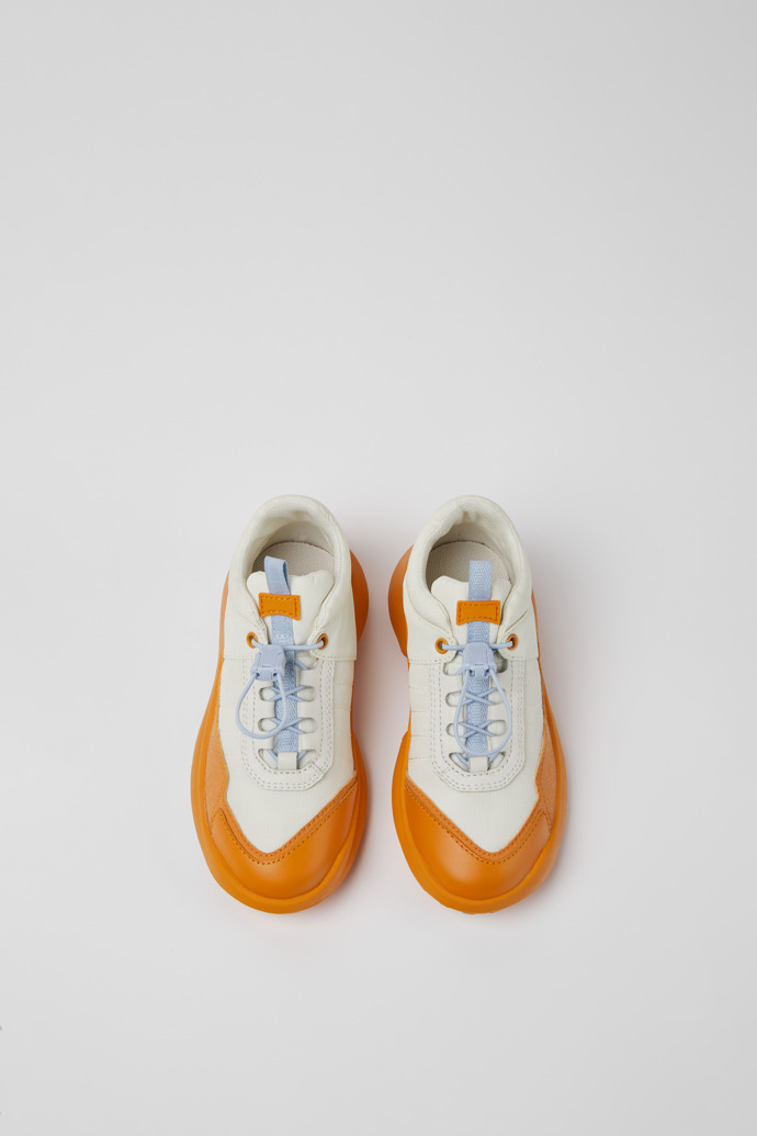CRCLR Sneakers en blanco y naranja para niños