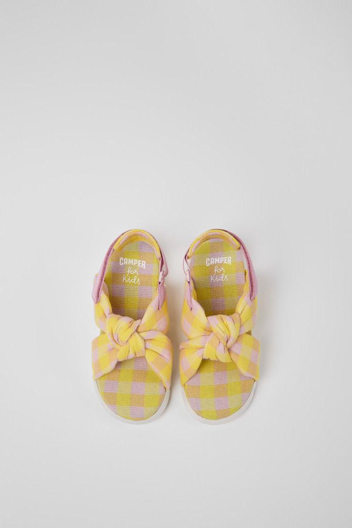 Overhead view of Oruga Multicolored sandals for kids