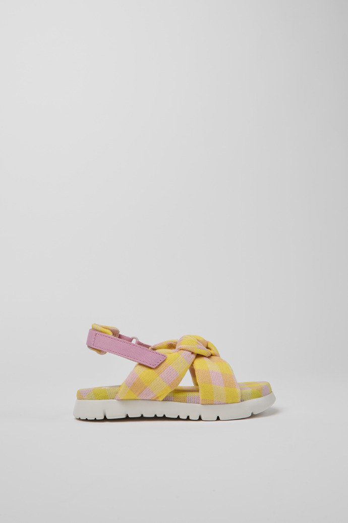 Side view of Oruga Multicolored sandals for kids