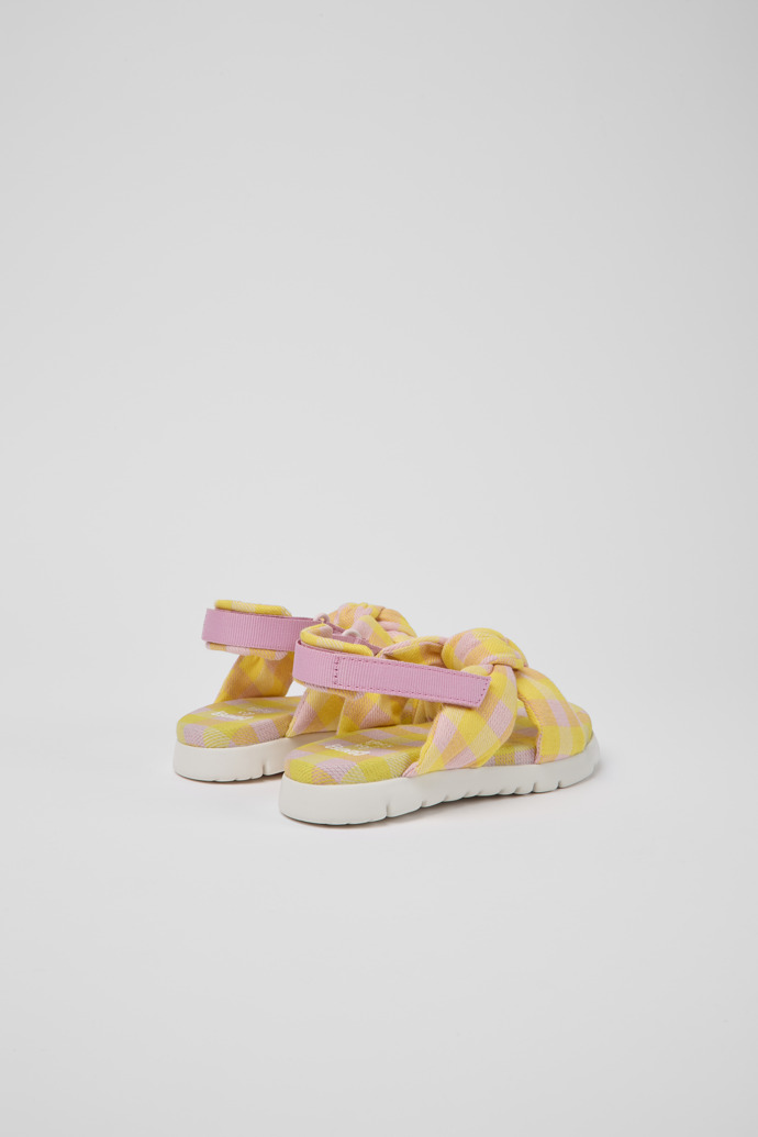 Back view of Oruga Multicolored sandals for kids