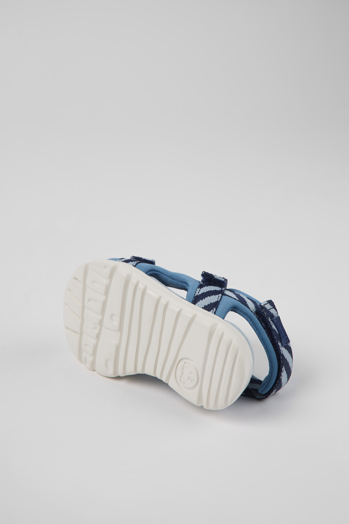 Oruga Sandalias azules de tejido para niños