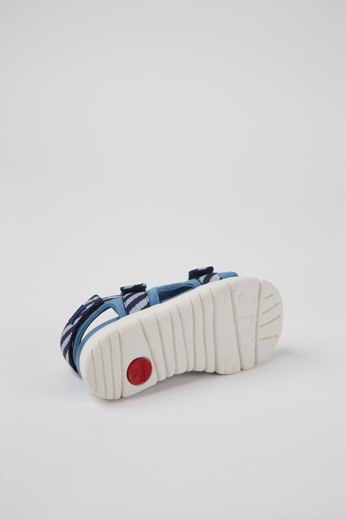 The soles of Oruga Multicolored textile sandals for kids