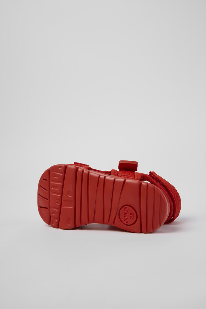 Oruga Rode textiel sandaal met 2 bandjes