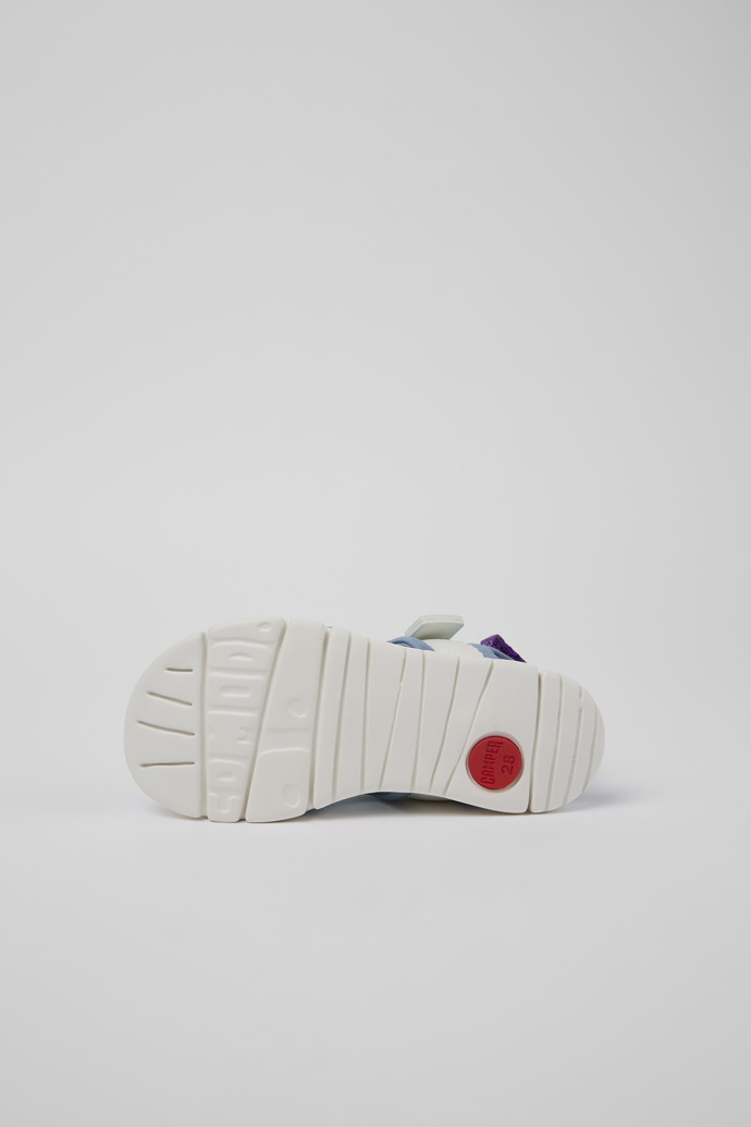 The soles of Twins Multicolored Textile 2-Strap Sandal