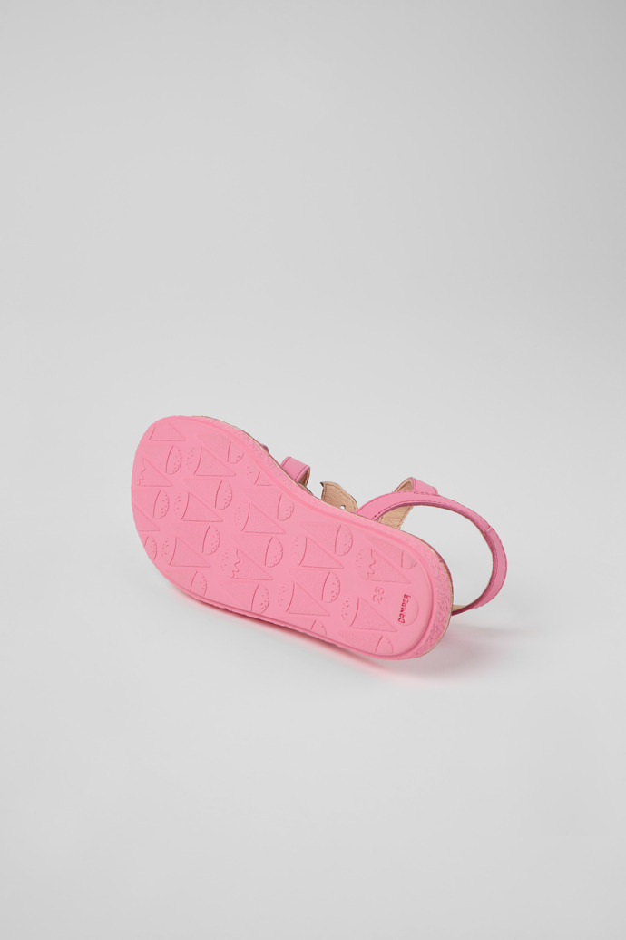 The soles of Twins Multicolored leather sandals for kids