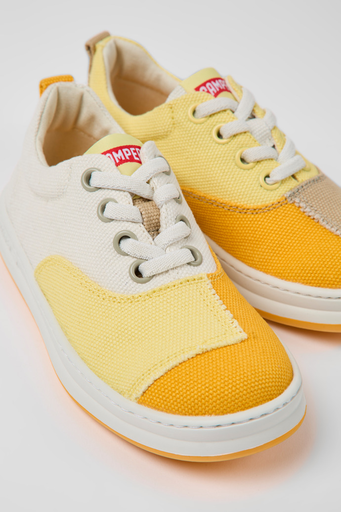 Close-up view of Twins Multicolored textile sneakers for kids