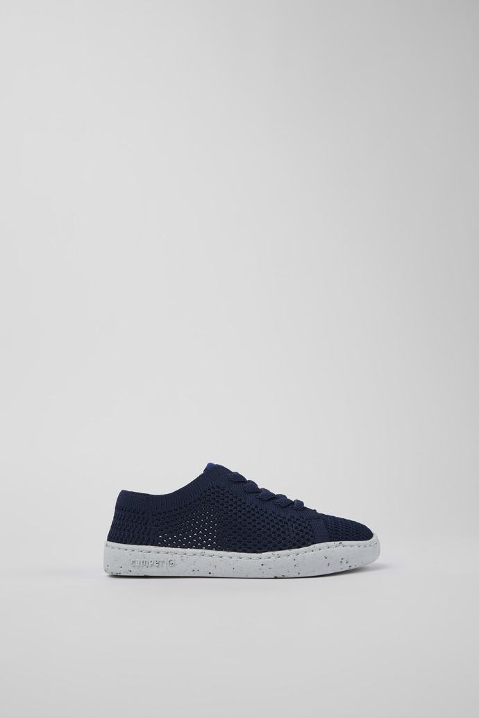 Side view of Peu Touring Blue Textile Slip-on