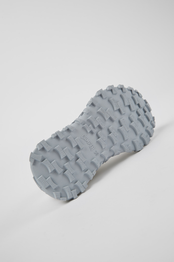 The soles of Drift Trail White Textile/Nubuck Sneaker
