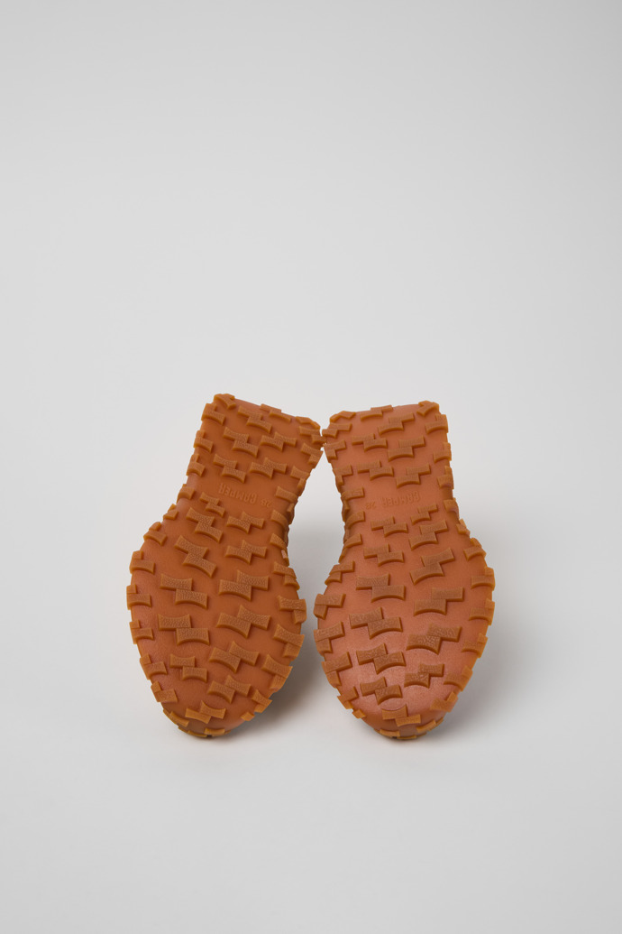 The soles of Drift Trail Multicolor Textile and Nubuck Sneakers for Kids.