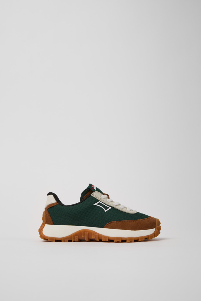 Side view of Drift Trail Multicolor Textile and Nubuck Sneakers for Kids.